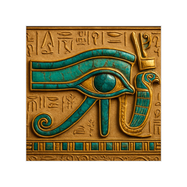 Mystical Eye of Horus - Transparent Outdoor Stickers, Square, 1pc