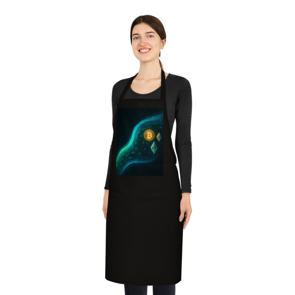Digital Currency Wave - Cotton Apron