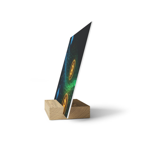 Digital Currency Wave - Gallery Board with Stand