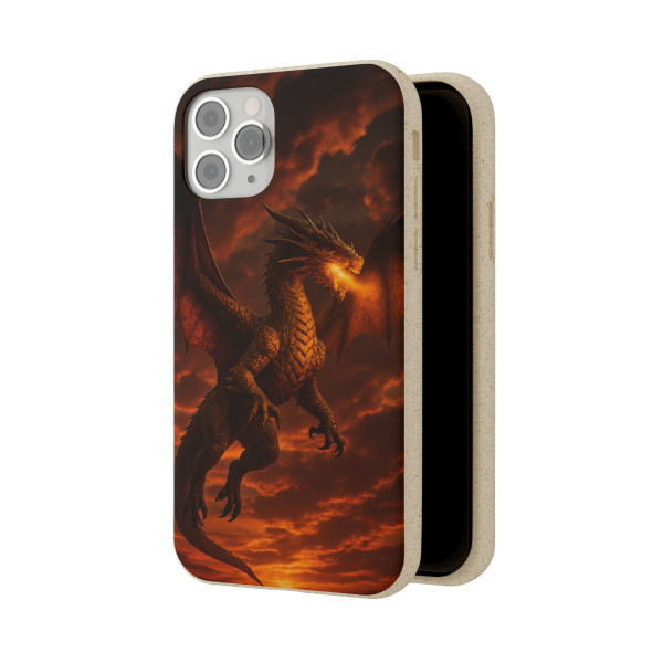 Golden Ember Serpent - Biodegradable Cases