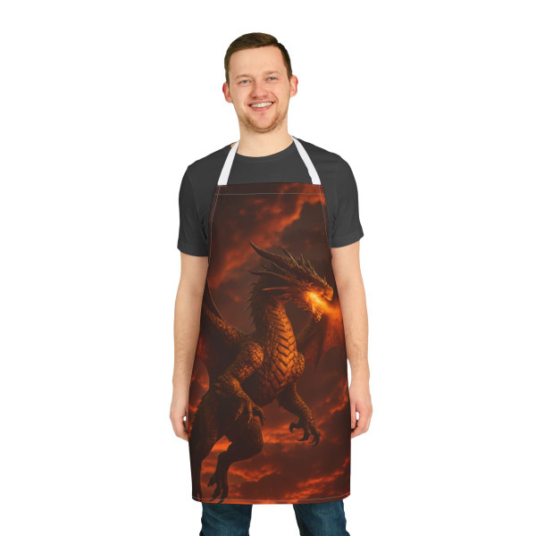 Golden Ember Serpent - Apron, 5-Color Straps (AOP)