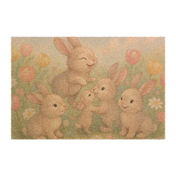 Bunny Blossom Parade - Doormat Bunny Blossom Parade - Doormat