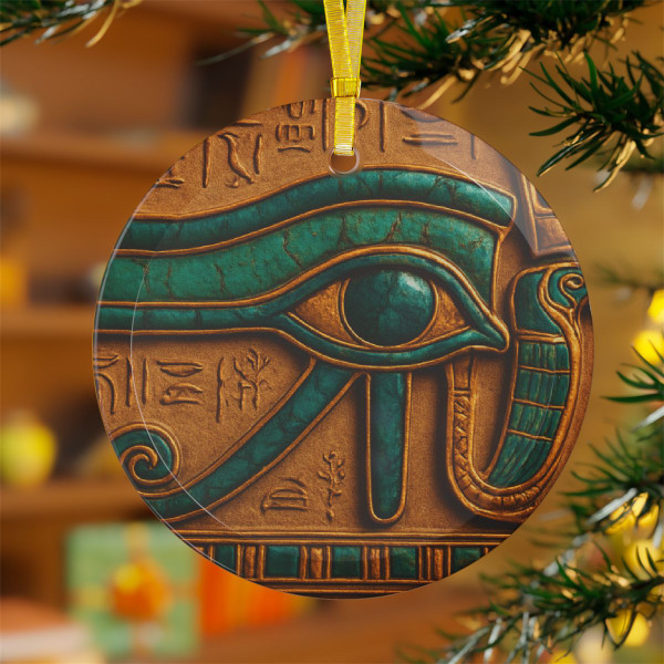 Mystical Eye of Horus - Glass Ornaments