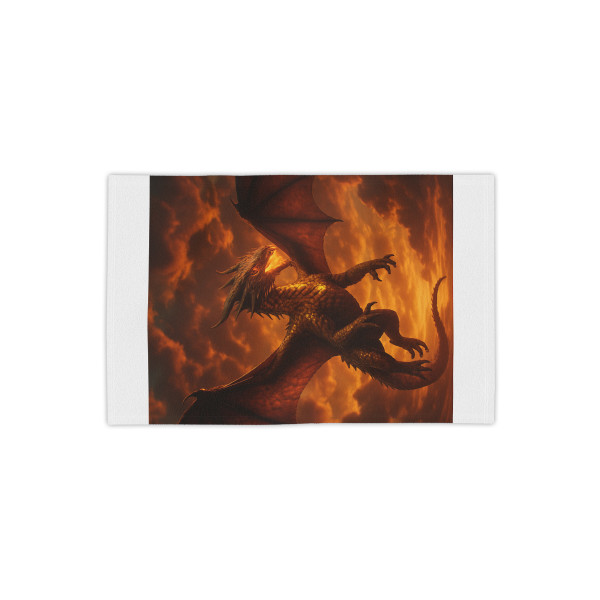 Golden Ember Serpent - Beach Towels