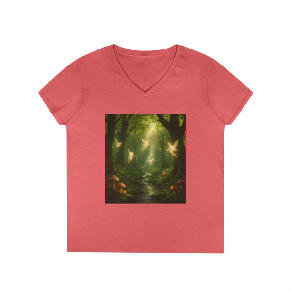 Whispers of the Woods - Ladies' V-Neck T-Shirt
