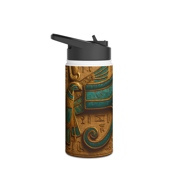 Mystical Eye of Horus - Stainless Steel Water Bottle, Standard Lid