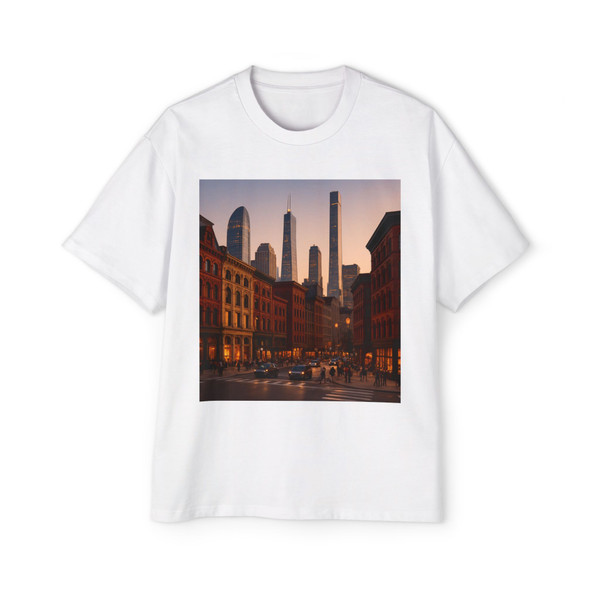 City Mosaic - Men's Heavy Oversized Tee