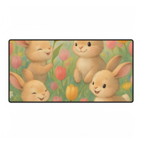 Bunny Blossom Parade - Desk Mats