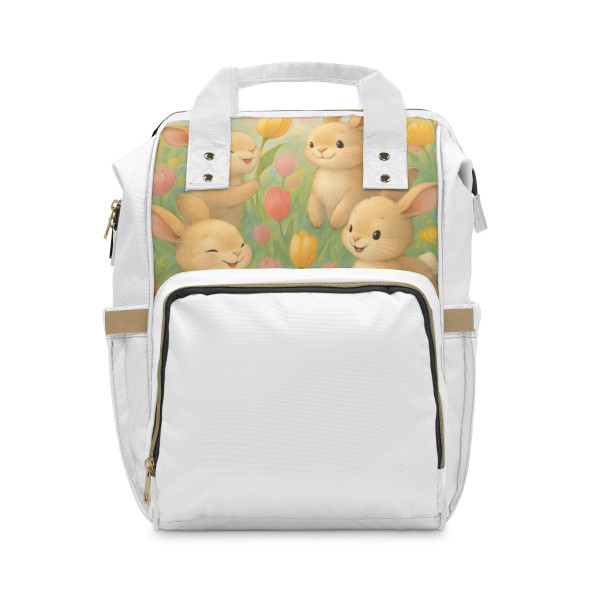 Bunny Blossom Parade - Multifunctional Diaper Backpack