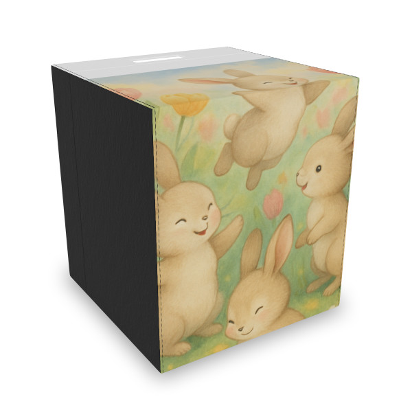 Bunny Blossom Parade - Felt Storage Box