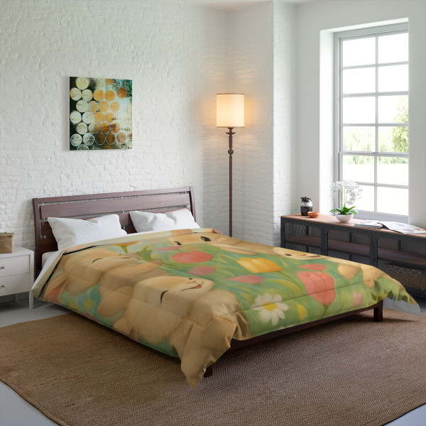 Bunny Blossom Parade - Comforter