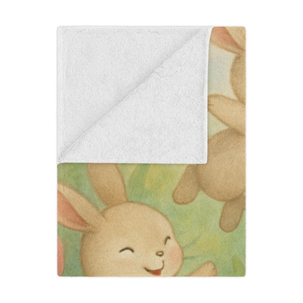 Bunny Blossom Parade - Minky Blanket