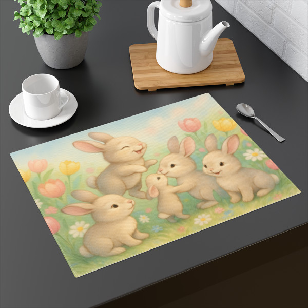 Bunny Blossom Parade - Placemat, 1pc