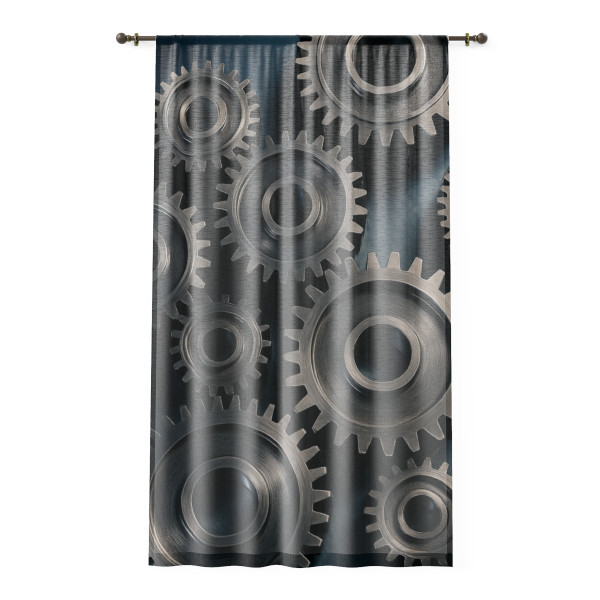 Gears of Innovation - Window Curtain