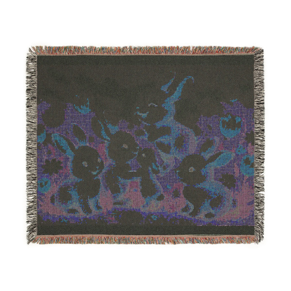 Bunny Blossom Parade - Woven Blanket