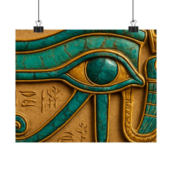 Mystical Eye of Horus - Matte Horizontal Posters