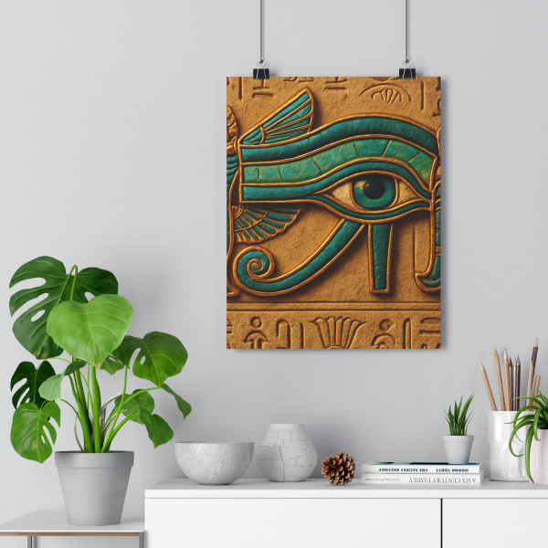 Mystical Eye of Horus - Paper Poster