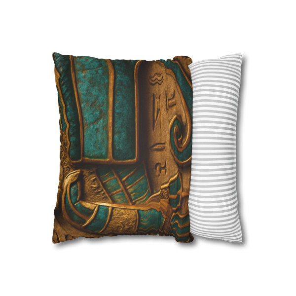 Mystical Eye of Horus - Faux Suede Square Pillowcase