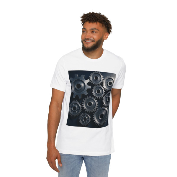 Gears of Innovation - USA-Made Unisex Short-Sleeve Jersey T-Shirt