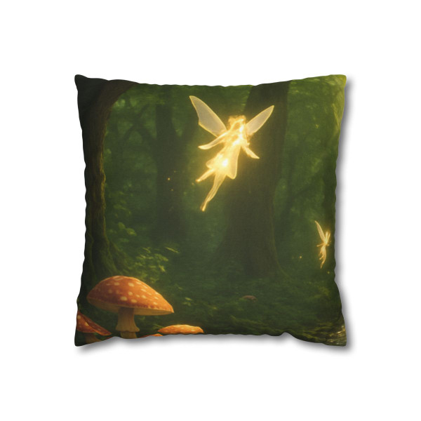 Whispers of the Woods - Spun Polyester Square Pillowcase