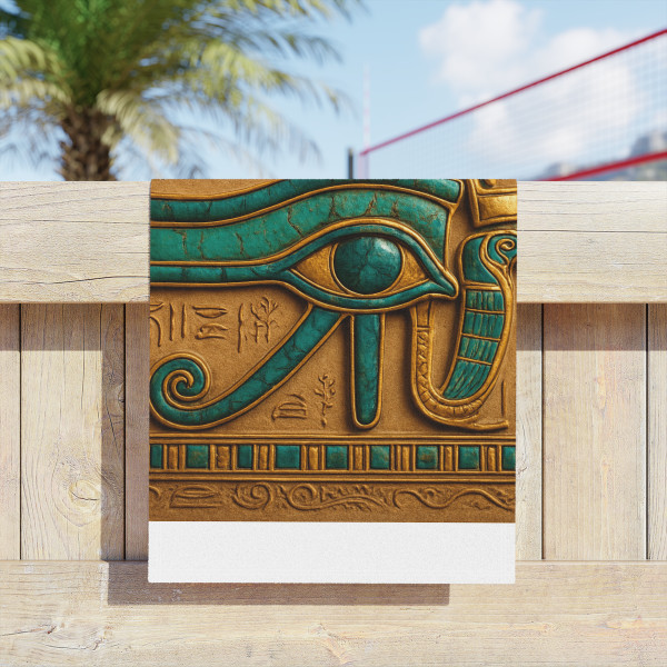 Mystical Eye of Horus - Beach Towels