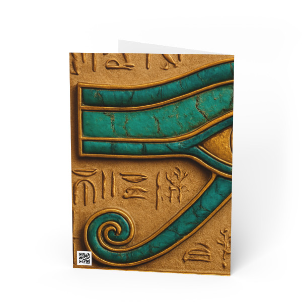 Mystical Eye of Horus - Greeting Cards