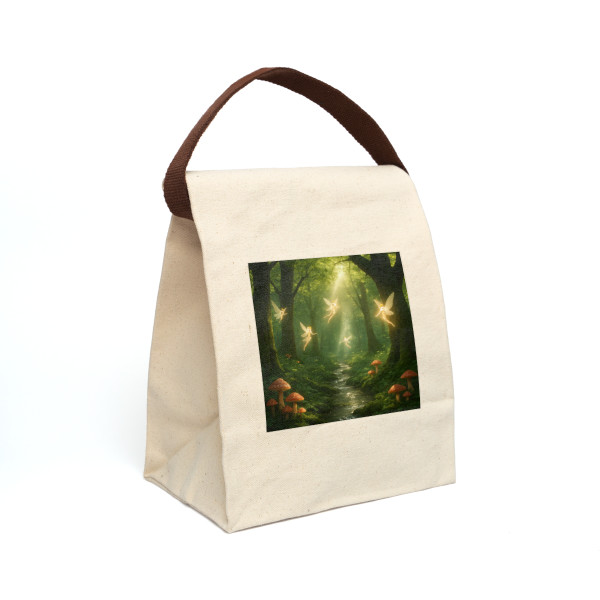 Whispers of the Woods - Canvas Lunch Bag With Strap