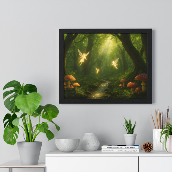 Whispers of the Woods - Horizontal Framed Poster