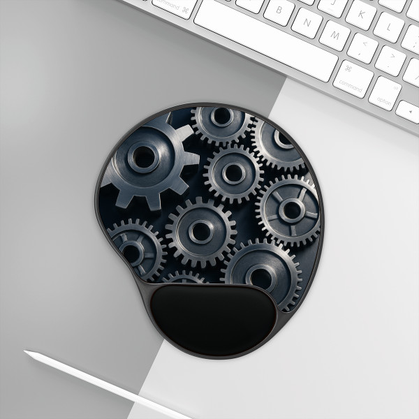 Gears of Innovation - Mouse Pad With Wrist Rest Gears of Innovation - Mouse Pad With Wrist Rest