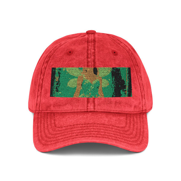 Whimsical Woodland Sprite - Vintage Cap (Embroidery)