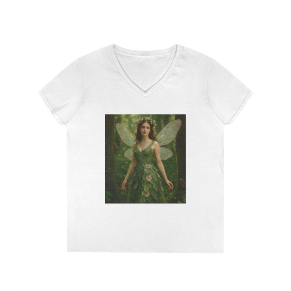 Whimsical Woodland Sprite - Ladies' V-Neck T-Shirt