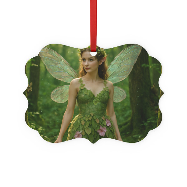 Whimsical Woodland Sprite - Metal Plaque Ornament