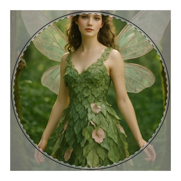 Whimsical Woodland Sprite - PU Leather Mouse Mat