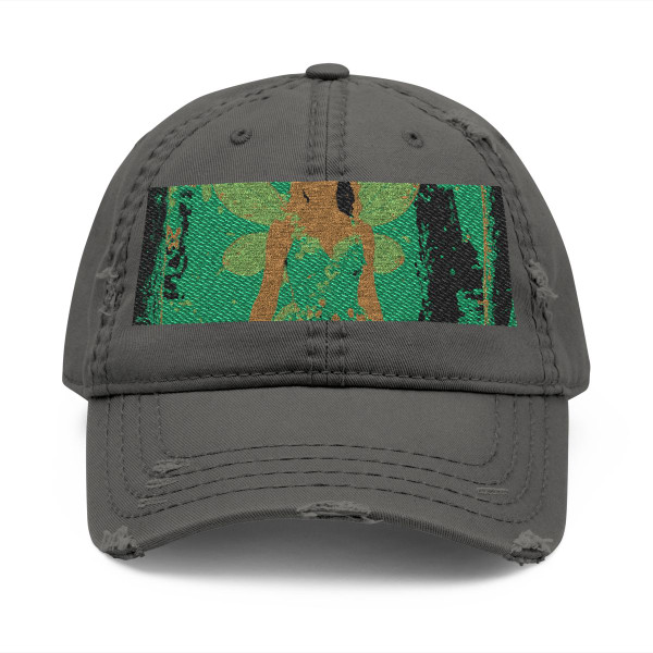 Whimsical Woodland Sprite - Distressed Dad Hat (Embroidery)