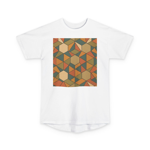 Geometric Fusion - Unisex Long Body Urban Tee