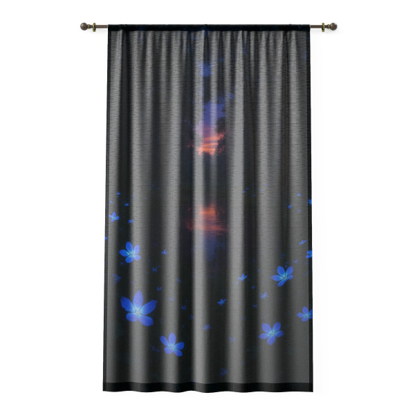 Ethereal Twilight Glade - Window Curtain