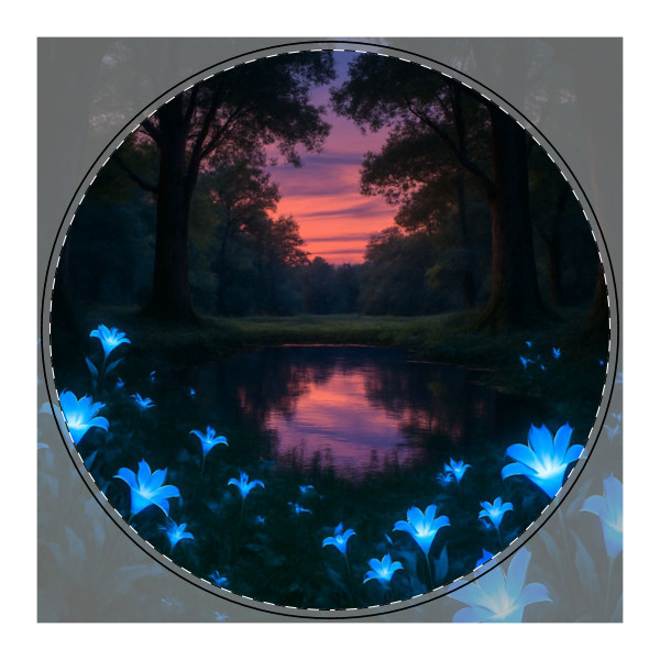 Ethereal Twilight Glade - PU Leather Mouse Mat
