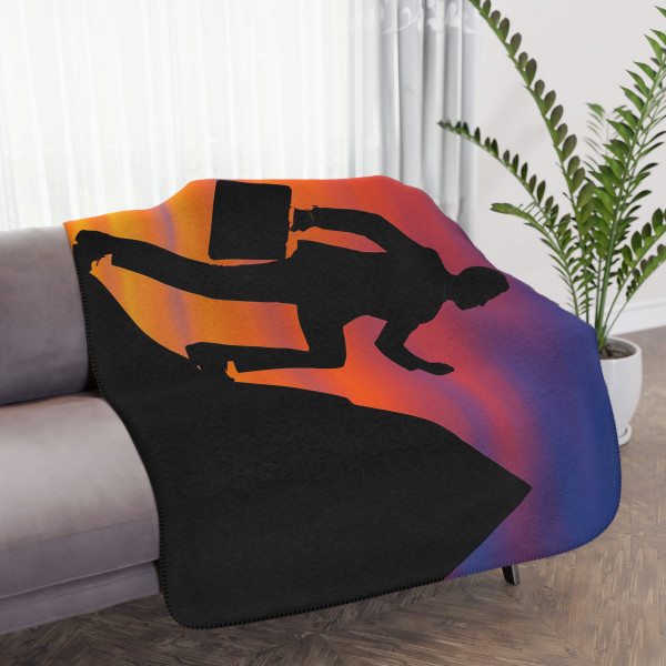 Driven to Succeed - Tan Sherpa Blanket