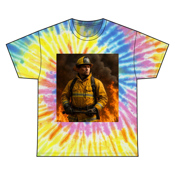 Brave Heat Heroes - Unisex Tie Dye Cotton Tee Brave Heat Heroes - Unisex Tie Dye Cotton Tee