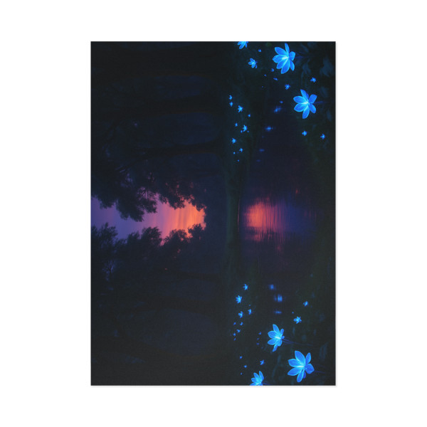 Ethereal Twilight Glade - Fine Art Postcards
