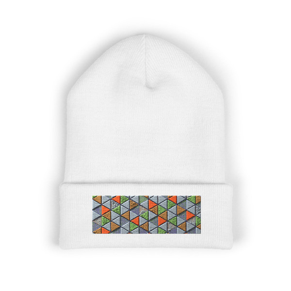 Geometric Fusion - Classic Cuffed Beanie (Embroidery)