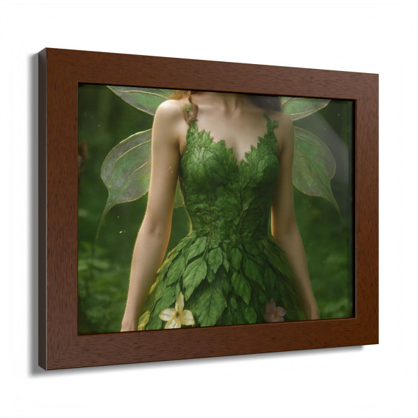 Whimsical Woodland Sprite - Framed Poster, Multi-Color