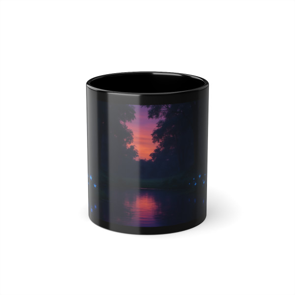 Ethereal Twilight Glade - Black Coffee Cup, 11oz