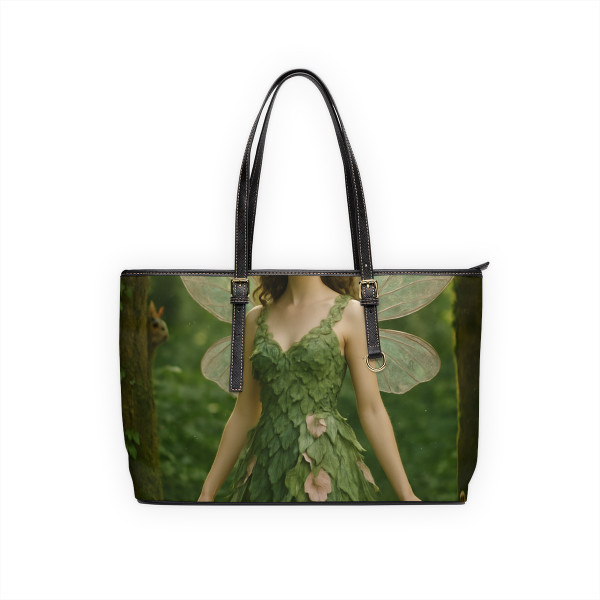 Whimsical Woodland Sprite - PU Leather Shoulder Bag