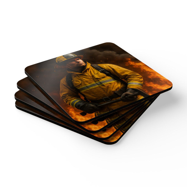 Brave Heat Heroes - Corkwood Coaster Set
