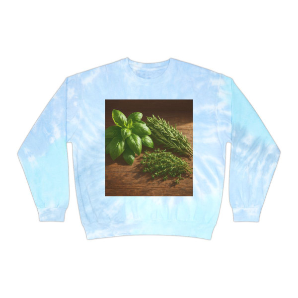 Rustic Herb Garden - Unisex Tie-Dye Sweatshirt Rustic Herb Garden - Unisex Tie-Dye Sweatshirt