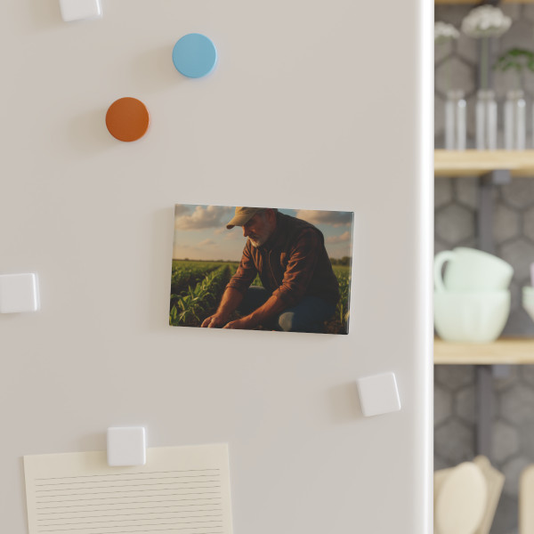 Harvest Heartbeat - Button Magnet, Rectangle (1 & 10 pcs)