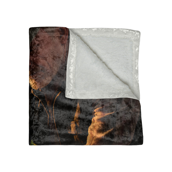 Harvest Heartbeat - Crushed Velvet Blanket