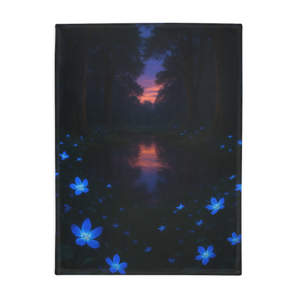 Ethereal Twilight Glade - Plush Fleece Blanket