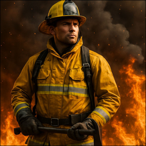 Brave Heat Heroes - Custom Cut Acrylic Ornament